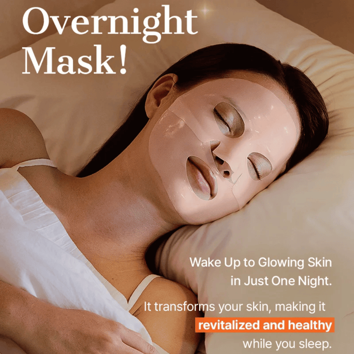 COSRX 5 PDRN Hyaluronic Acid Vital Hydrating Hydrogel Mask als Overnight-Maske für intensive Feuchtigkeit, Hauterneuerung und Glow über Nacht