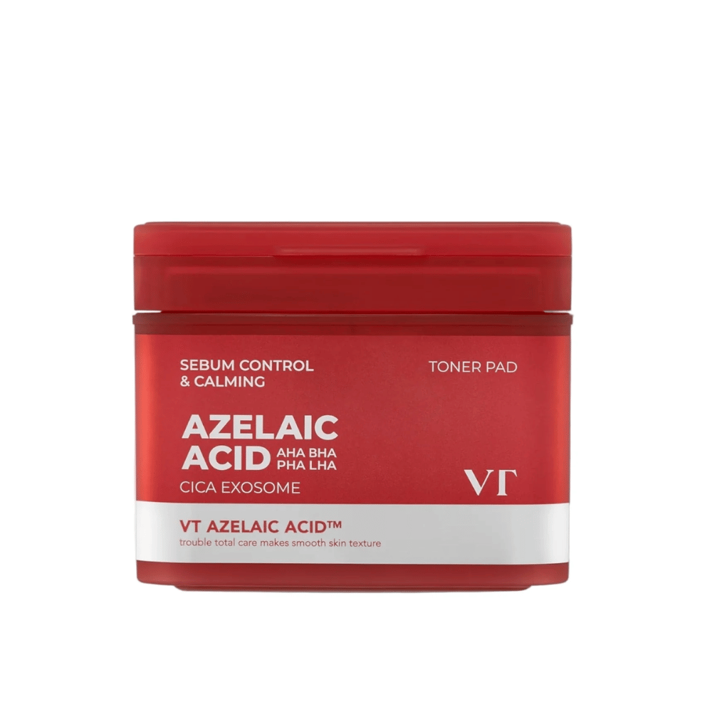 Produktbild von VT Azelaic Acid Cica Exosome Toner Pad – tägliches sanftes Peeling, das Sebum reduziert und die Haut beruhigt.