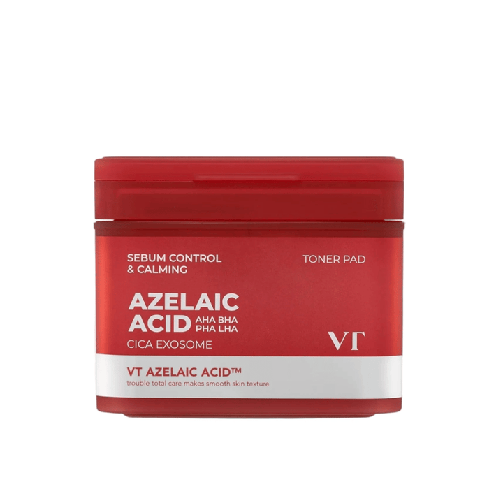 Produktbild von VT Azelaic Acid Cica Exosome Toner Pad – tägliches sanftes Peeling, das Sebum reduziert und die Haut beruhigt.