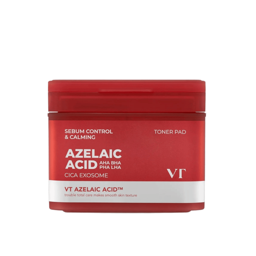 Produktbild von VT Azelaic Acid Cica Exosome Toner Pad – tägliches sanftes Peeling, das Sebum reduziert und die Haut beruhigt.