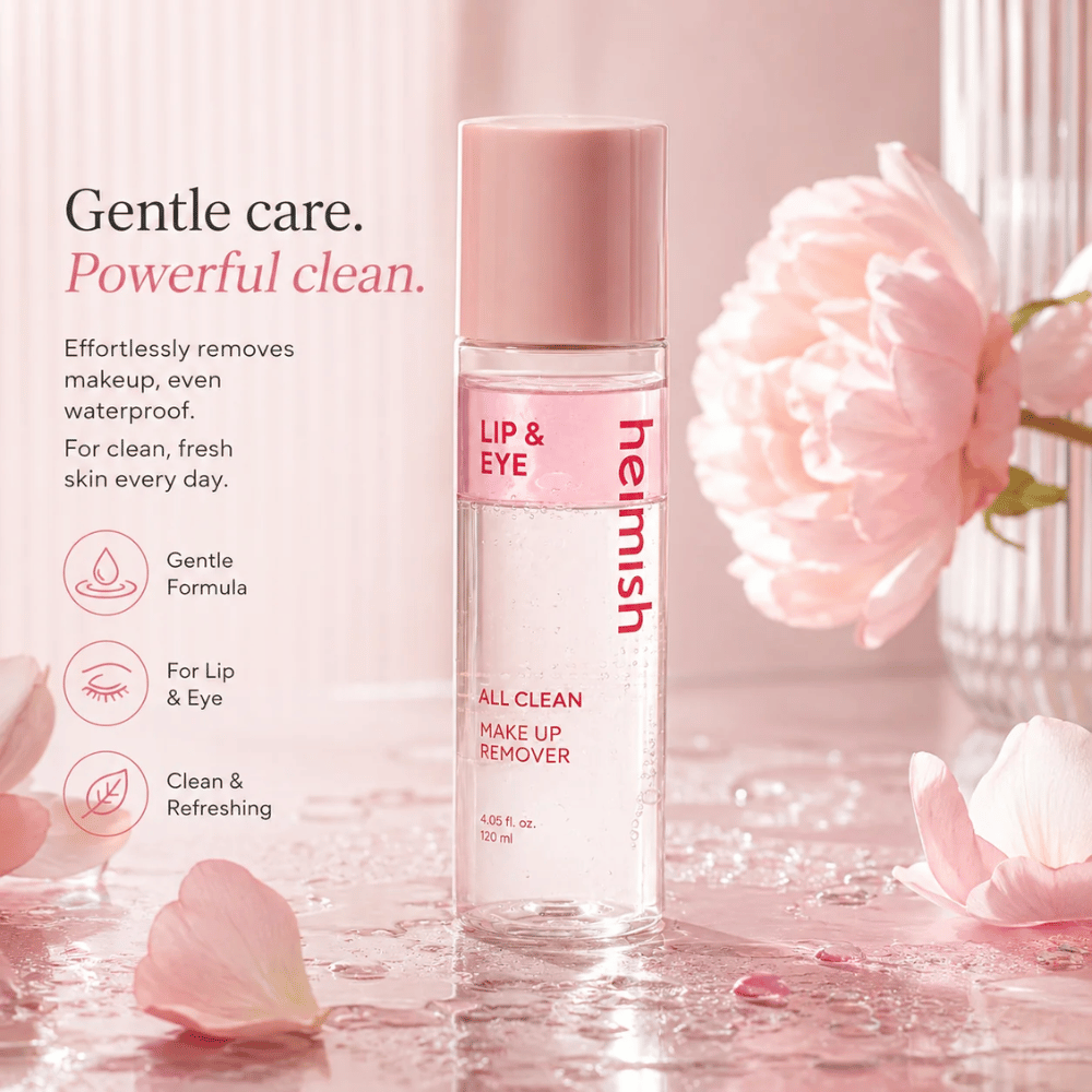 heimish All Clean Makeup Remover für sanfte Entfernung von Augen- und Lippen-Make-up mit Zwei-Phasen-Formel