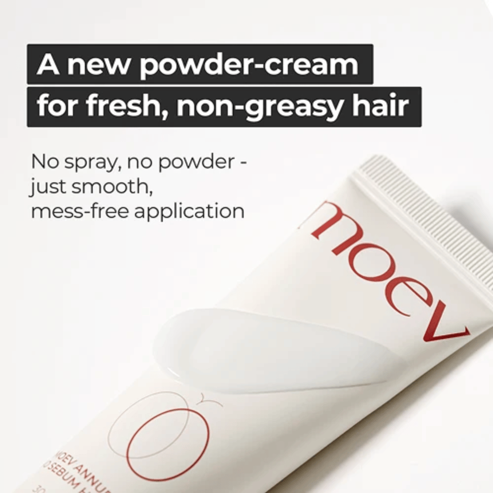 5. MOEV Annurcatin No Sebum Hair Cream – innovative Haarcreme mit Puder-Finish für weniger fettiges Haar und einfache Anwendung