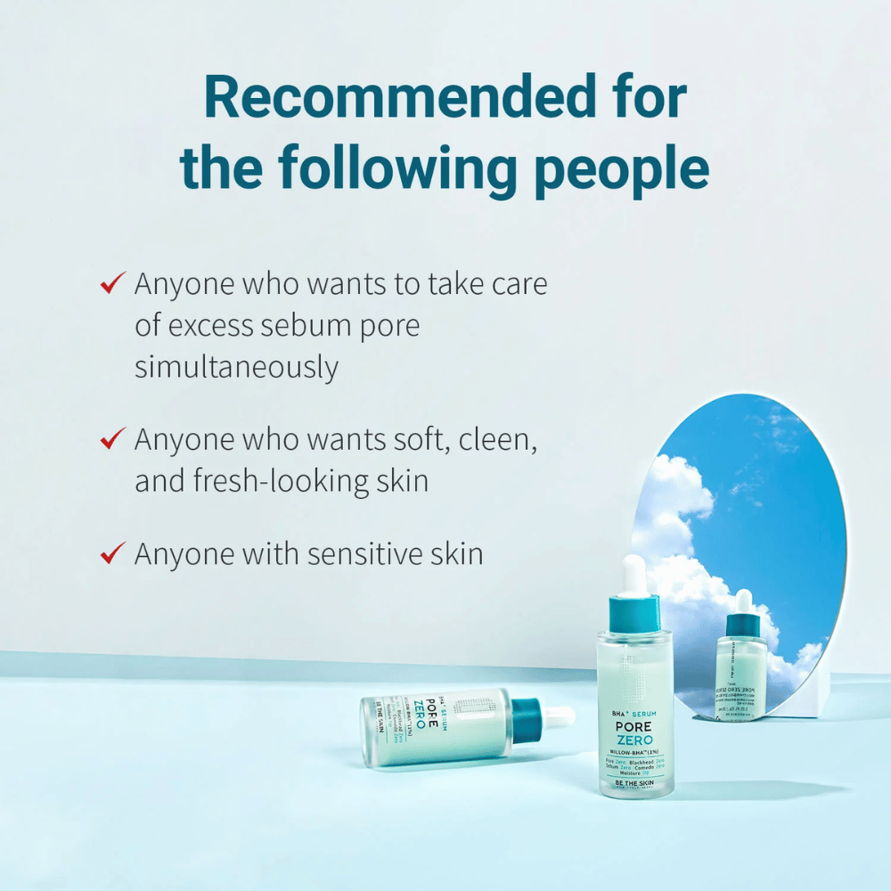 Be The Skin BHA+ Pore Zero Serum für fettige, empfindliche Haut und vergrößerte Poren