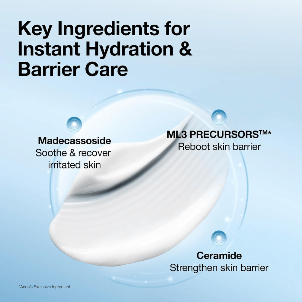 3. Anua Barrier Reboot Intensive Cream – Madecassosid und Ceramide, die die Hautbarriere stärken und gereizte Haut beruhigen