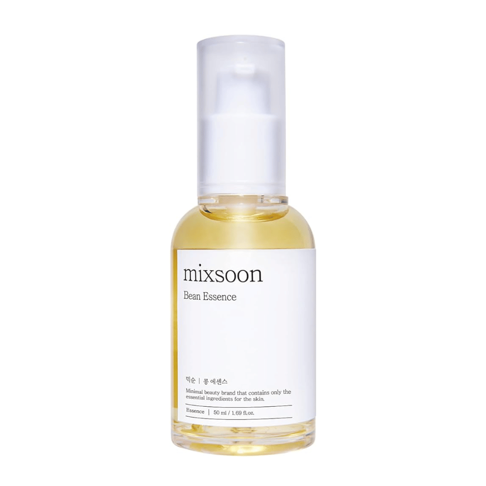 mixsoon Bean Essence-Flasche vor weißem Hintergrund.