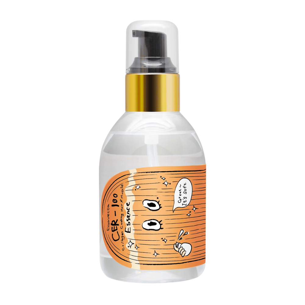 Einfaches Produktbild von Elizavecca CER-100 Collagen Coating Hair A+ Muscle Essence vor hellem Hintergrund.
