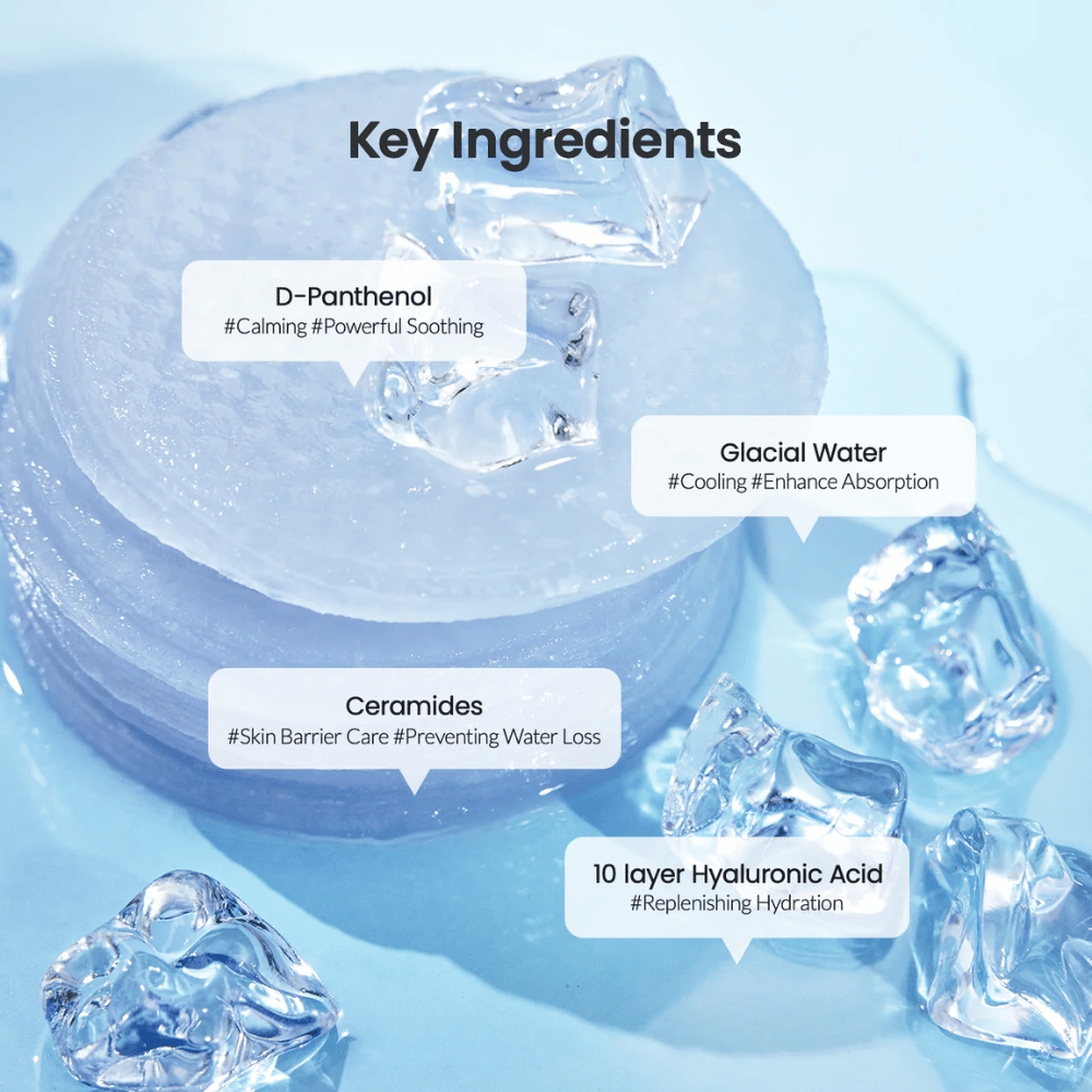 Schlüsselzutaten in Biodance Cera-Nol Gel Toner Pads

❄️ Gletscherwasser – Kühlender Effekt, der die Absorption verbessert.
💧 10-Schicht Hyaluronsäure – Intensive Feuchtigkeitsversorgung in der Tiefe.
🌿 D-Panthenol – Kraftvoll beruhigend und stärkend für die Haut.
🛡️ Ceramide – Schützen die Hautbarriere und verhindern Feuchtigkeitsverlust.

Perfekt für einen kühlenden und feuchtigkeitsspendenden Boost!