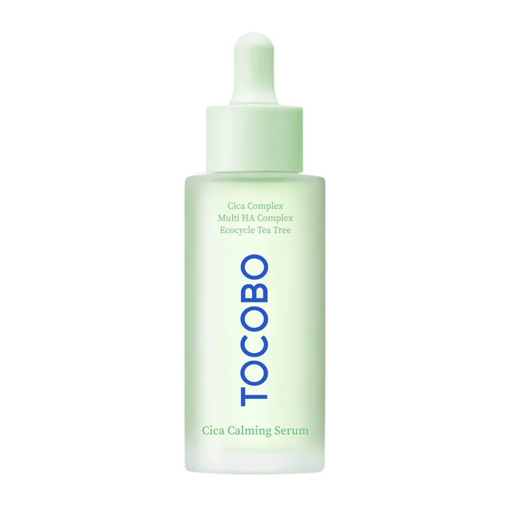 Produktbild von TOCOBO Cica Calming Serum, veganes koreanisches Gesichtsserum mit Cica-Komplex und Hyaluronsäure für ruhige, hydratisierte und ausgeglichene Haut.