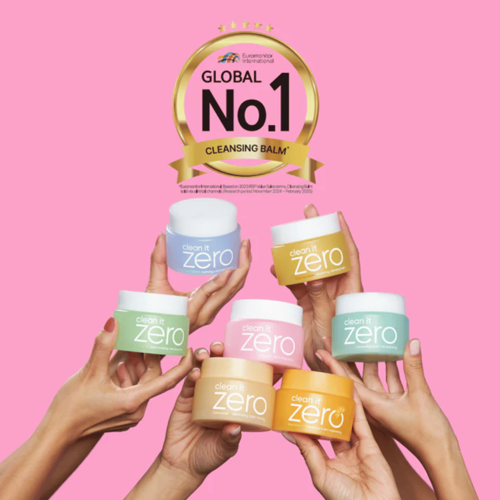 Clean It Zero Cleansing Balm-Kollektion von BANILA CO mit mehreren Varianten, preisgekrönter globaler Nr. 1 Reinigungsbalsam, der sanfte, aber effektive Reinigung für verschiedene Hauttypen bietet.