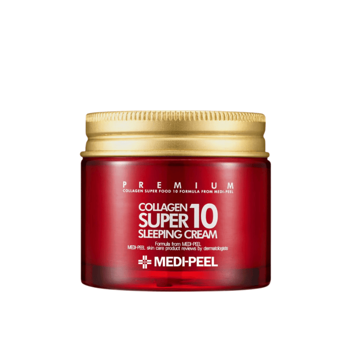 MEDI-PEEL Collagen Super 10 Sleeping Cream – koreanische Schlafcreme mit Kollagen für trockene, reife und müde Haut.