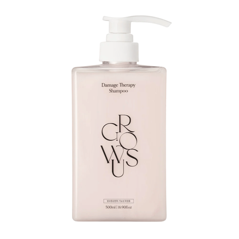 GROWUS Damage Therapy Shampoo EX 500 ml reparierendes Shampoo Produktbild vor weißem Hintergrund