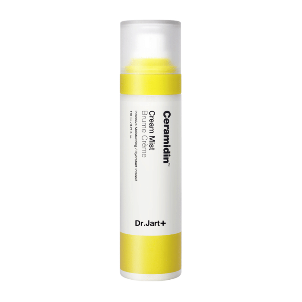 Eine Ceramidin Cream Mist 110ml auf weißem Hintergrund.
