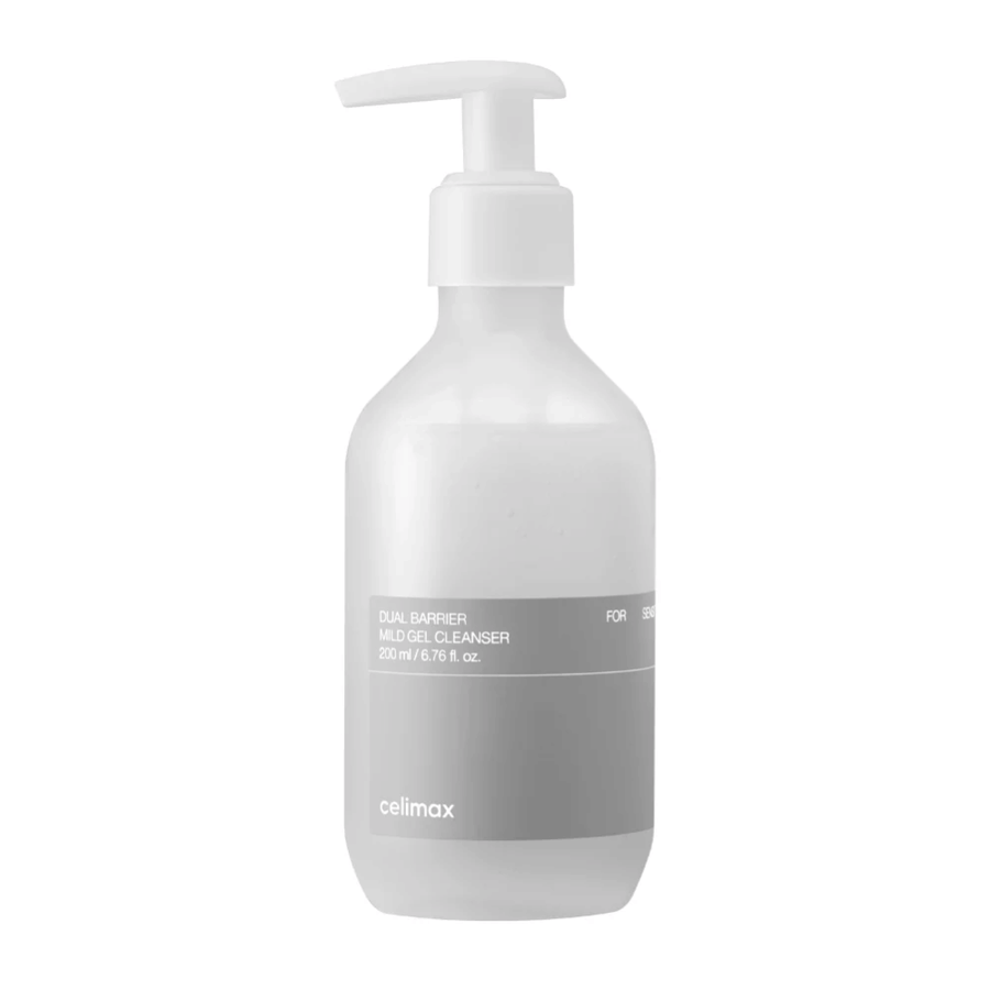 Celimax Dual Barrier Mild Gel Cleanser 200 ml – mildes Reinigungsgel für das Gesicht, das sanft reinigt, Feuchtigkeit spendet und hilft, die Schutzbarriere der Haut zu erhalten.