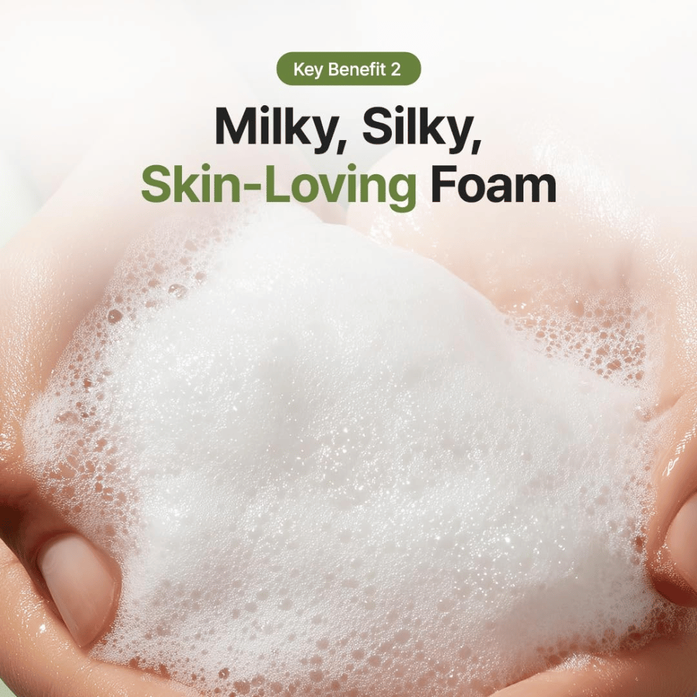 Purito Seoul From Green Deep Foaming Cleanser – cremiger und weicher Reinigungsschaum für die tägliche Gesichtsreinigung