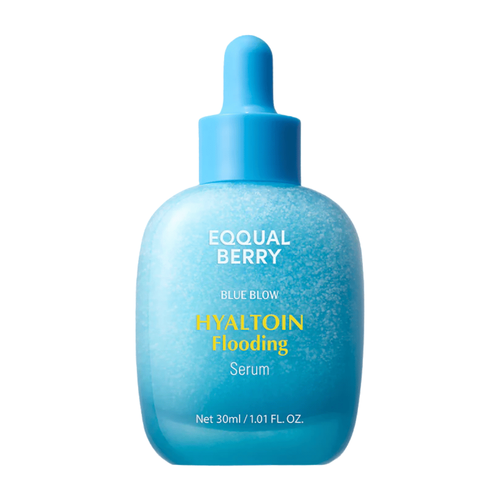 EQUAL BERRY Blue Blow Hyaltoin Flooding Serum 30 ml – Produktbild eines feuchtigkeitsspendenden K-beauty Serums gegen trockene Haut