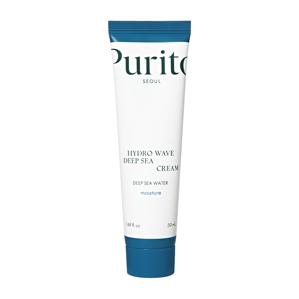 Purito Hydro Wave Deep Sea Cream befeuchtet die Haut tiefenwirksam mit nährstoffreichem Tiefseewasser. Diese leicht absorbierende Creme hinterlässt die Haut weich und mit Feuchtigkeit versorgt, ohne sich schwer anzufühlen. Perfekt für den täglichen Gebrauch und für alle Hauttypen.