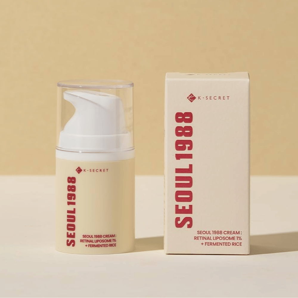 Produktbild mit Verpackung für SEOUL 1988 Cream : Retinal Liposome 1% + Fermented Rice 50ml