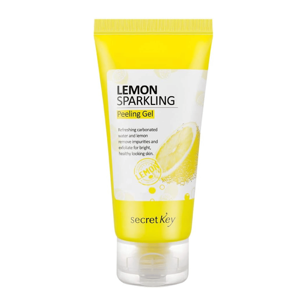 Secret Key Lemon Sparkling Peeling Gel – koreanisches Peeling-Gel mit Kohlensäure und Zitronenextrakt, das die Poren reinigt und den Hautton ausgleicht.