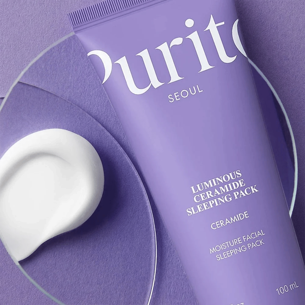 Purito Luminous Ceramide Sleeping Pack 100 ml – Ceramid-Schlafpackung mit cremiger Textur für trockene und feuchtigkeitsarme Haut