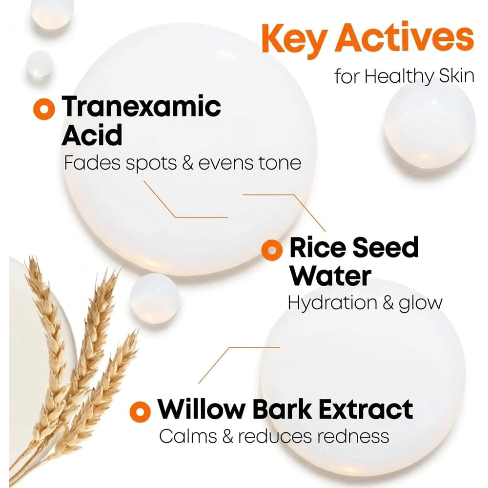 4. NINE LESS MELA-PRO Rice & TXA Toner – wichtige Inhaltsstoffe wie Tranexamsäure, Reisextrakt und Weidenrindenextrakt für einen gleichmäßigeren Hautton und mehr Ausstrahlung