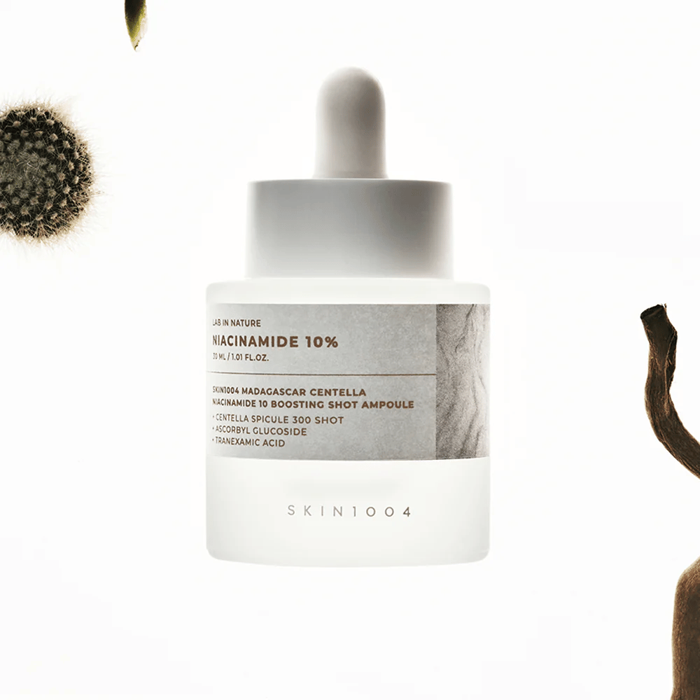 SKIN1004 Madagascar Centella Niacinamide 10 Boosting Shot Ampoule – koreanisches Serum mit 10 % Niacinamid und Centella Asiatica für einen gleichmäßigeren Hautton, Glanz und ausgeglichene Haut.