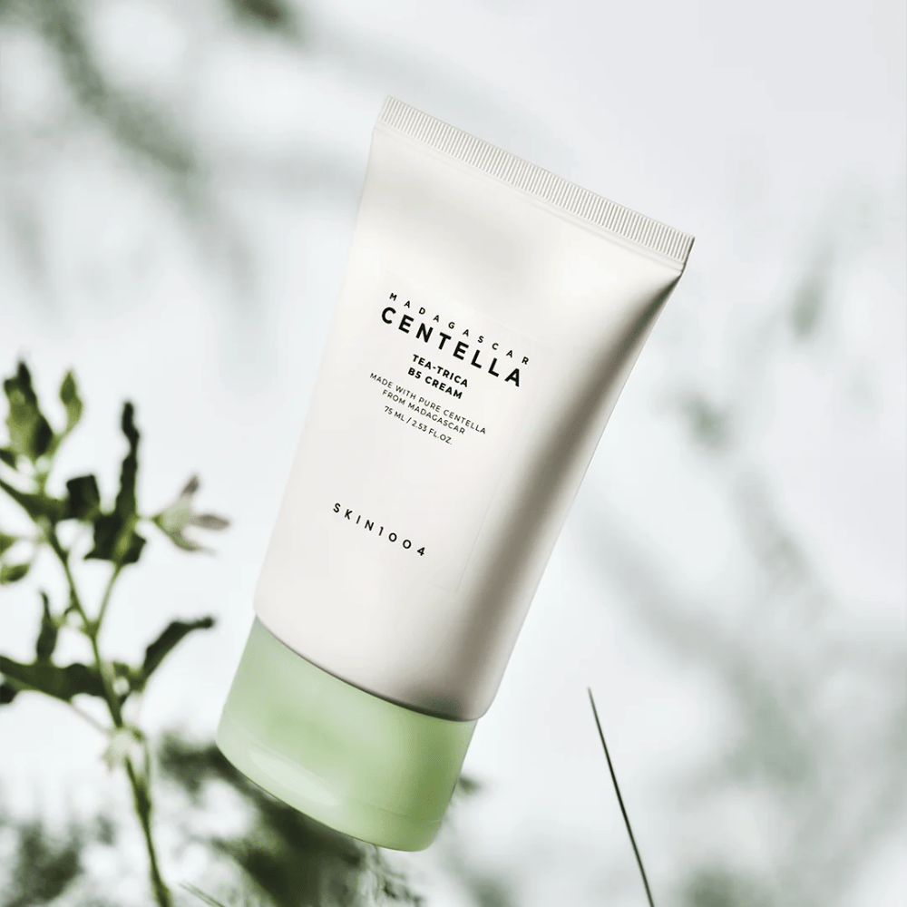 SKIN1004 Madagascar Centella Tea-Trica B5 Cream Gesichtscreme mit Centella asiatica und Panthenol, die gereizte Haut beruhigt und die Hautbarriere stärkt