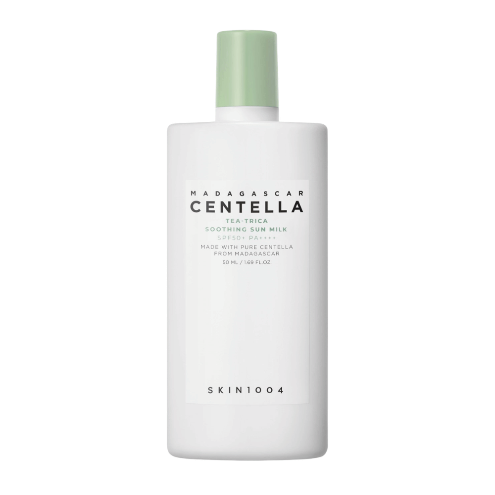 SKIN1004 Madagascar Centella Tea-Trica Soothing Sun Milk SPF50+ PA++++ Sonnencreme mit Centella Asiatica und Tea Tree