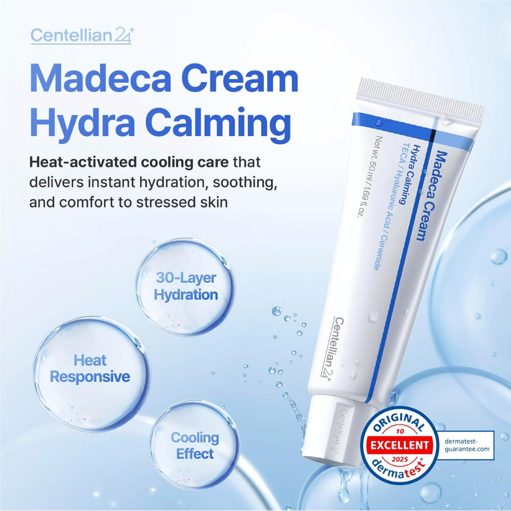 4. Centellian24 Madeca Cream Hydra Calming 50ml – kühlende Gesichtscreme mit Hyaluronsäure und Ceramiden
