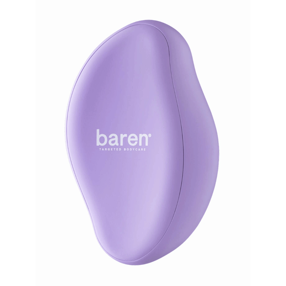 1. Baren Magic Glass Stone Foot File – lila Fußfeile mit ergonomischem Design zum Entfernen von Hornhaut und trockener Haut an den Füßen