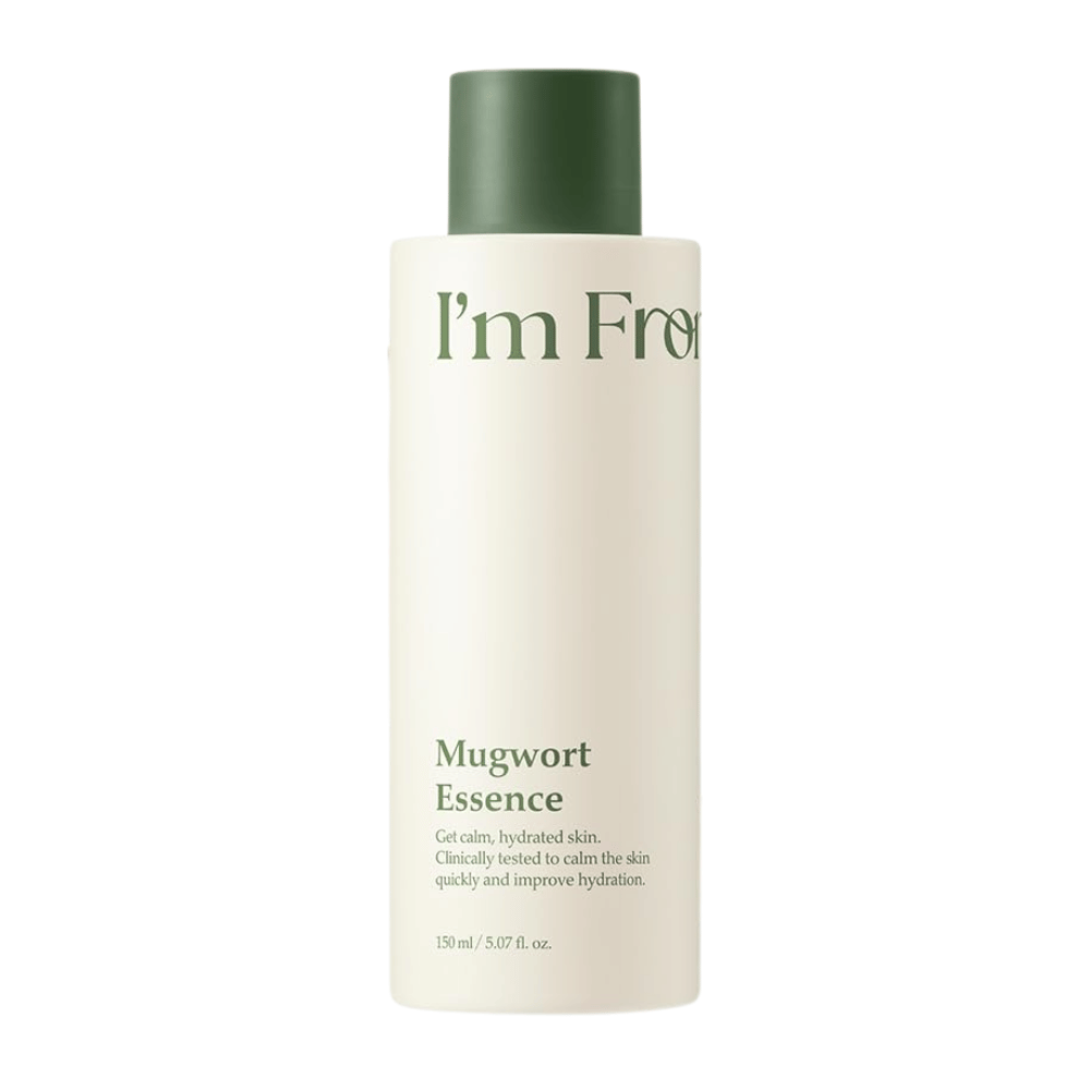 I'm From Mugwort Essence 160 ml mit Beifußextrakt, das empfindliche Haut beruhigt, intensiv mit Feuchtigkeit versorgt und die natürliche Hautbarriere stärkt.