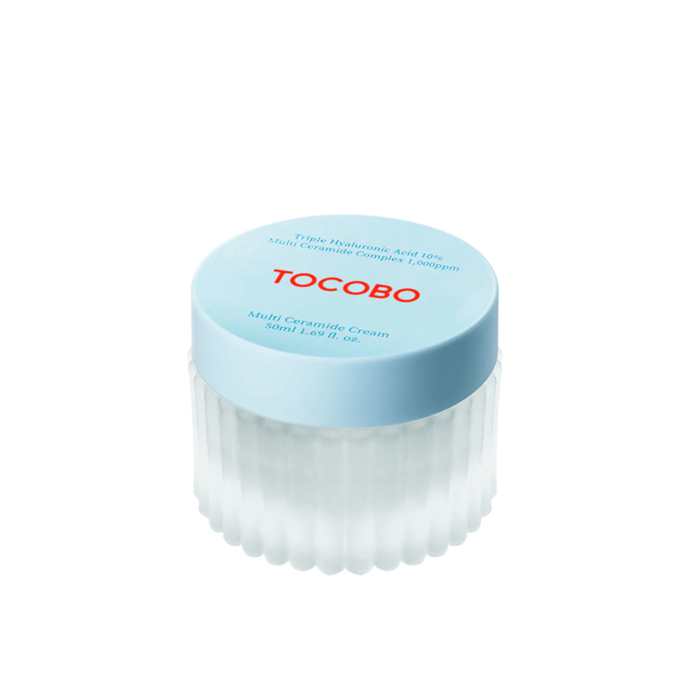 Das Bild zeigt TOCOBO Multi Ceramide Cream, eine Hautcreme, die entwickelt wurde, um die Haut zu nähren und mit Feuchtigkeit zu versorgen.