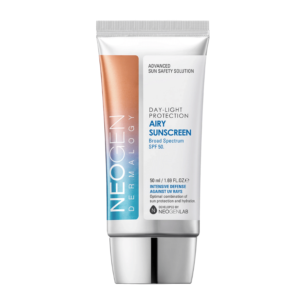 Neogen Dermalogy Day-Light Protection Airy Sunscreen SPF50 50ml – leichte Sonnencreme mit Breitbandspektrum UV-Schutz und feuchtigkeitsspendender Formel.
