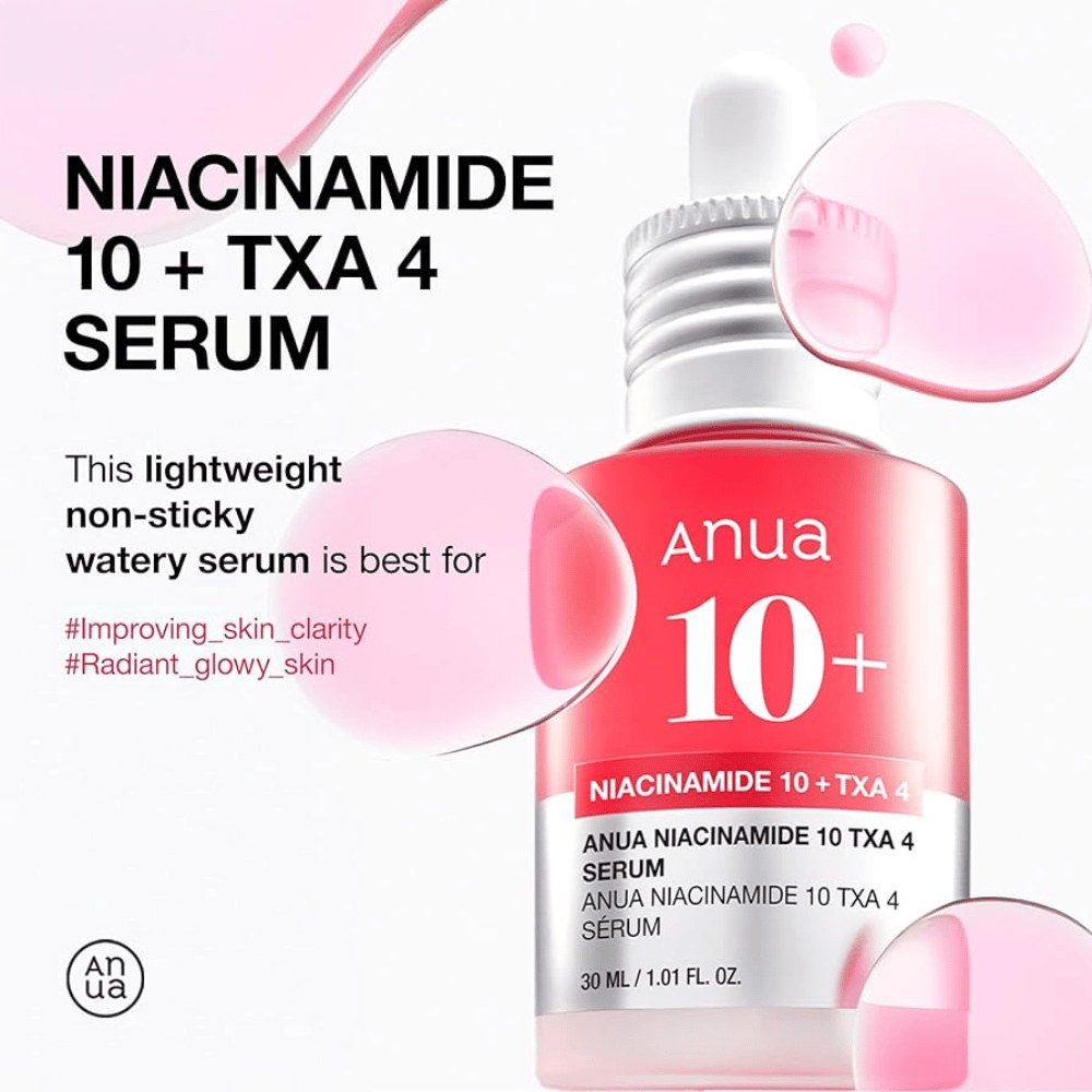 Leichtes, wasserbasiertes Serum mit 10% Niacinamid und 4% Tranexamsäure. Nicht klebende Formel, die die Klarheit der Haut verbessert und einen strahlenden Glanz verleiht.