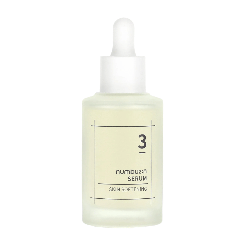 Flasche mit numbus:in No.3 Serum, zur Hautweichmachung.
