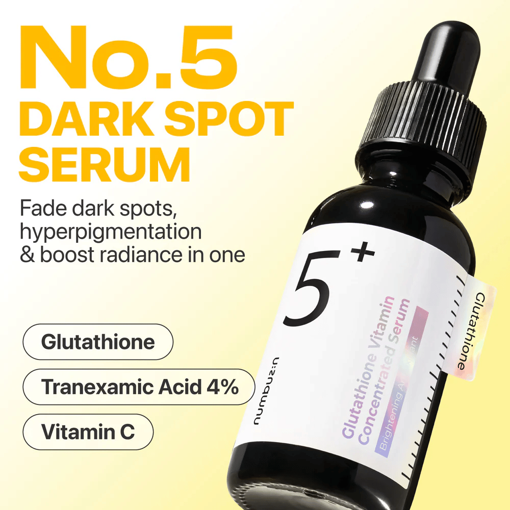 Produktbild von Numbuzin No.5 Dark Spot Serum mit Glutathion, Tranexamsäure und Vitamin C zur Aufhellung der Haut.