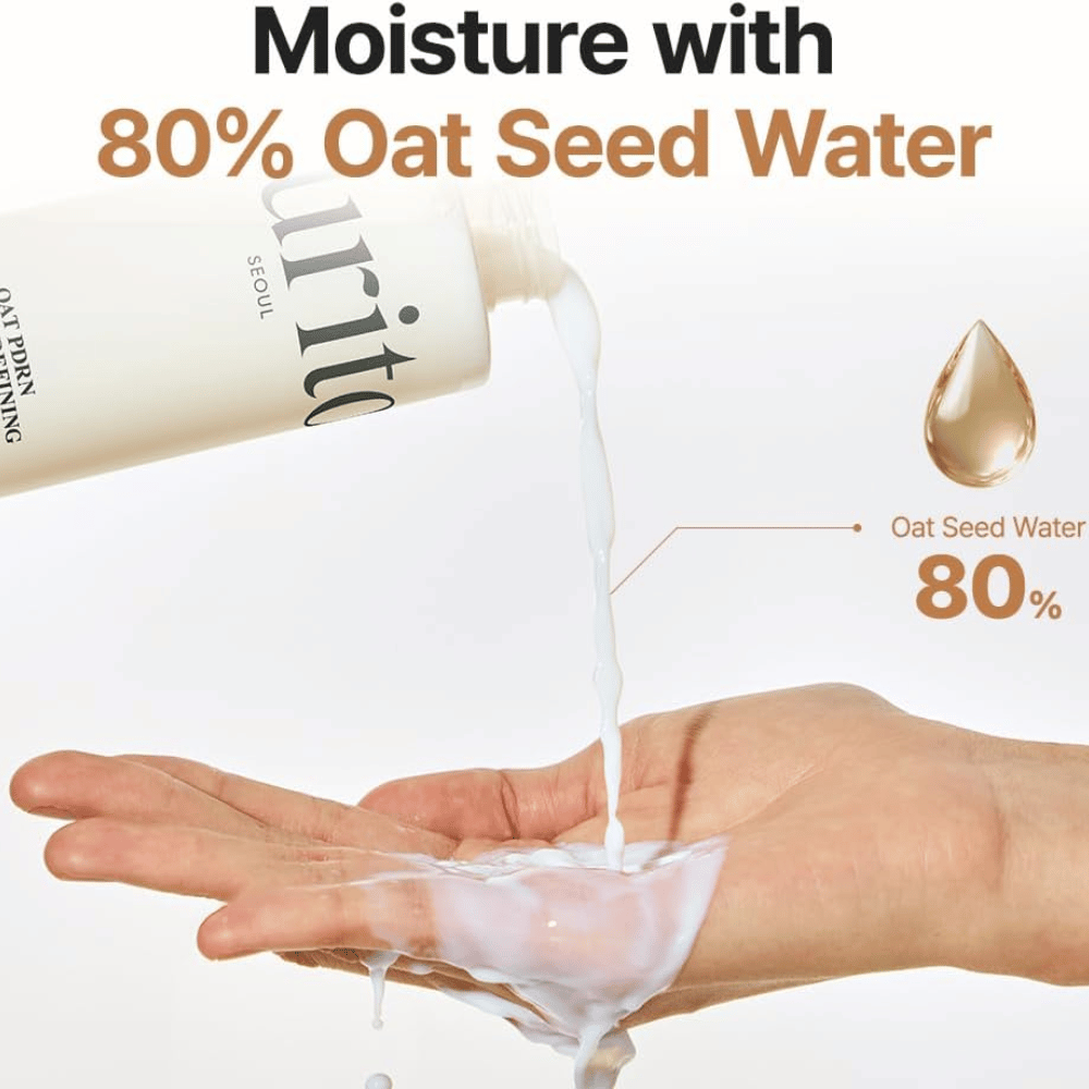 Purito SEOUL Oat PDRN Gentle Refining Toner mit 80% Haferkornwasser – feuchtigkeitsspendendes und beruhigendes Gesichtswasser für empfindliche und zu Akne neigende Haut