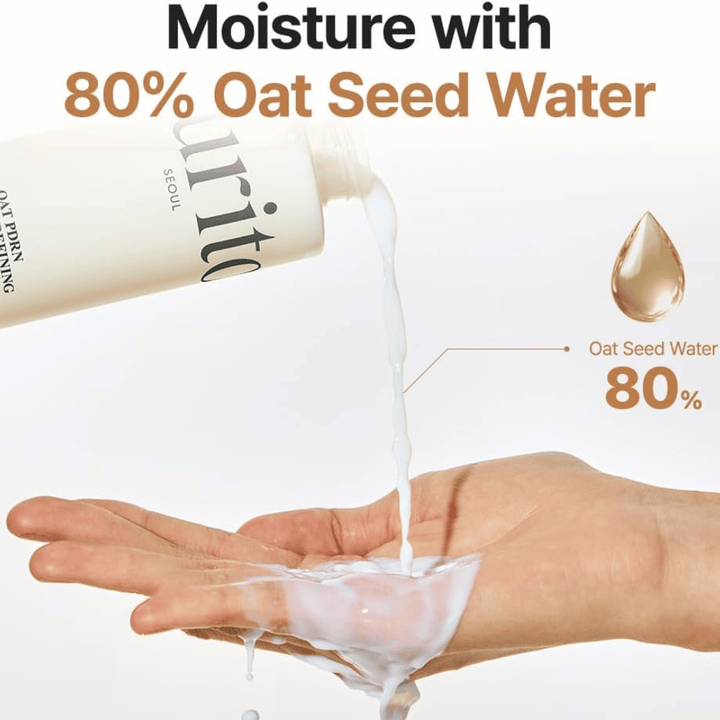 Purito SEOUL Oat PDRN Gentle Refining Toner mit 80% Haferkornwasser – feuchtigkeitsspendendes und beruhigendes Gesichtswasser für empfindliche und zu Akne neigende Haut