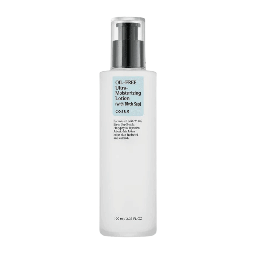 COSRX Oil-Free Ultra-Moisturizing Lotion with Birch Sap 100 ml ölfreie Gesichtscreme für empfindliche, fettige und zu Akne neigende Haut