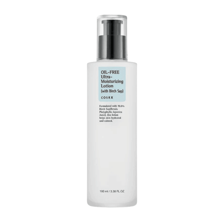 COSRX Oil-Free Ultra-Moisturizing Lotion with Birch Sap 100 ml ölfreie Gesichtscreme für empfindliche, fettige und zu Akne neigende Haut