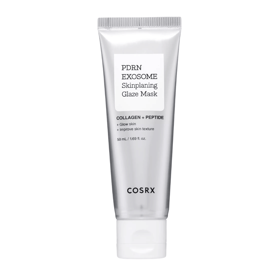 COSRX PDRN EXOSOME Skinplaning Glaze Mask – Gesichtsmaske mit PDRN und Peptiden, die Feuchtigkeit spendet, die Hautstruktur ausgleicht und Glow verleiht.