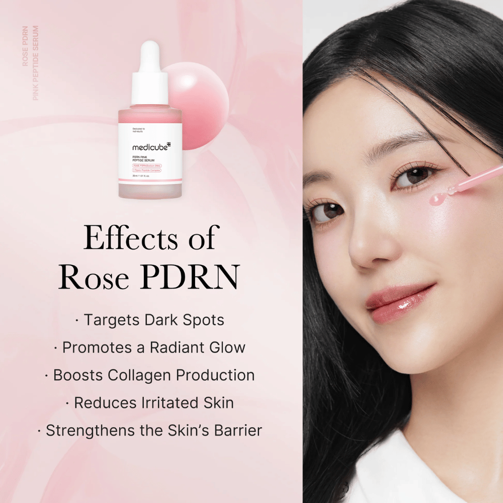 Effekte von Medicube Rose PDRN Pink Peptide Serum

🌟 Reduziert dunkle Flecken
✨ Verleiht der Haut einen strahlenden Glanz
💖 Stimuliert die Kollagenproduktion
🌿 Beruhigt gereizte Haut
🛡️ Stärkt die Hautbarriere

Perfekt für eine gleichmäßigere, festere und strahlendere Haut!