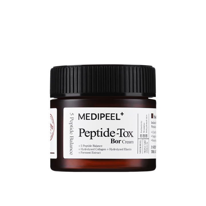 MEDI-PEEL Peptide-Tox Bor Cream Produktbild – Koreanische Gesichtscreme mit Peptiden, die der Hauterschlaffung entgegenwirken, die Festigkeit verbessern und langanhaltende Feuchtigkeit spenden.