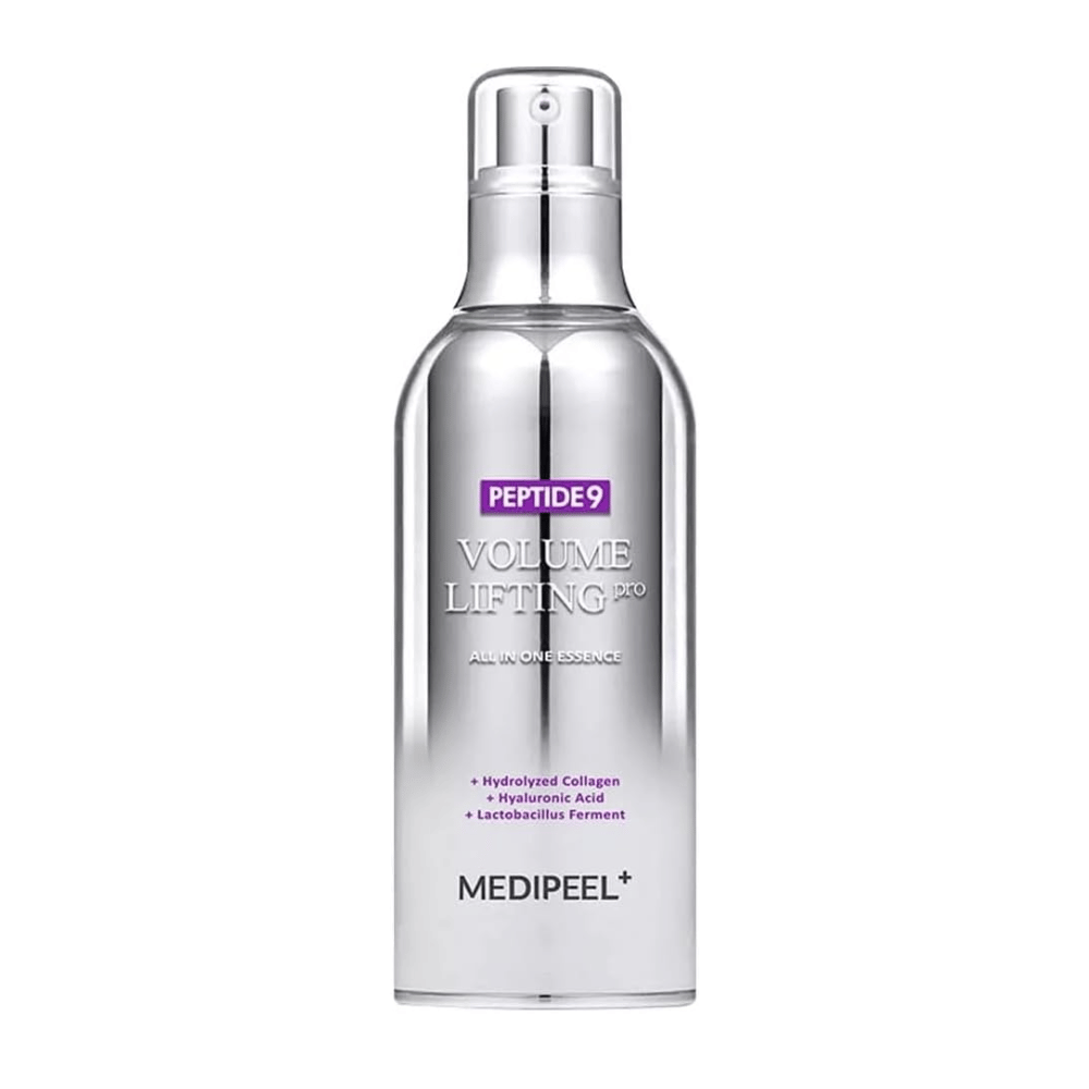 Medi-Peel Peptide 9 Volume Lifting All In One Essence Pro Essenz – koreanische Anti-Aging-Essenz mit Peptiden, Kollagen und Hyaluronsäure, die hilft, die Haut mit Feuchtigkeit zu versorgen und zu straffen.