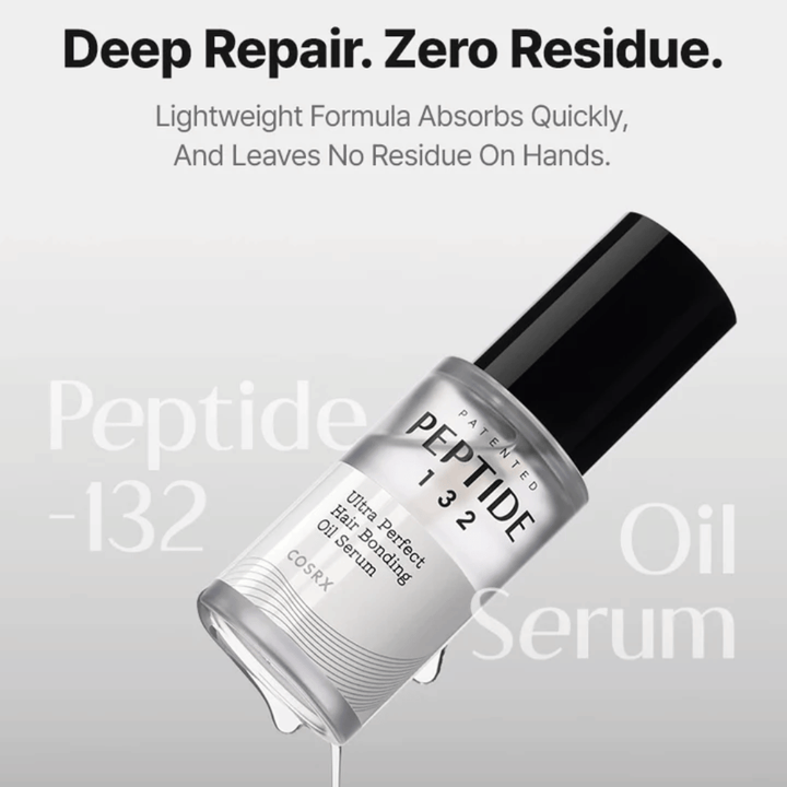 COSRX Peptide 132 Oil Serum – lätt formula som absorberas snabbt och reparerar håret utan att lämna rester