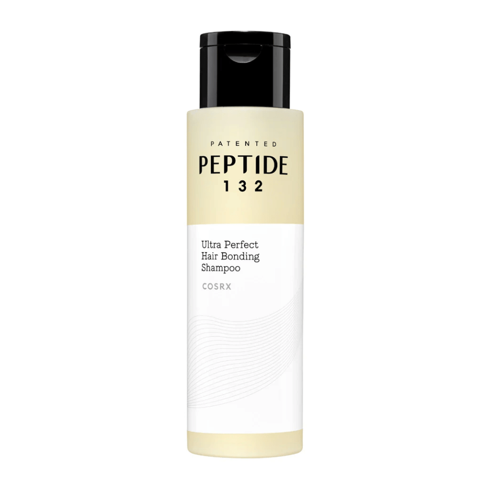 Produktbild von COSRX Peptide 132 Ultra Perfect Hair Bonding Shampoo – stärkendes und reparierendes Shampoo mit Peptiden für weiches und glänzendes Haar.