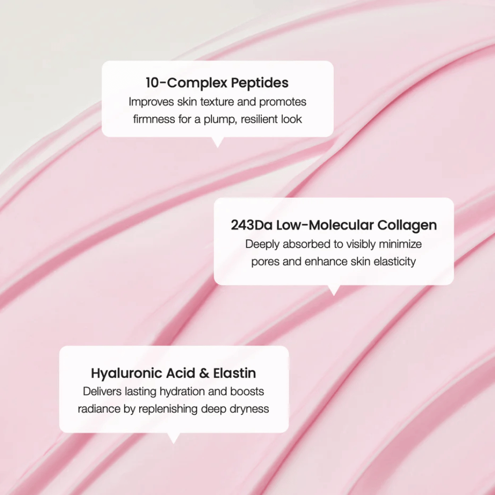 Biodance Kollagen-Peptid-Creme mit 10-Komplex-Peptiden, niedermolekularem Kollagen und Hyaluronsäure für verbesserte Elastizität und tiefe Feuchtigkeit