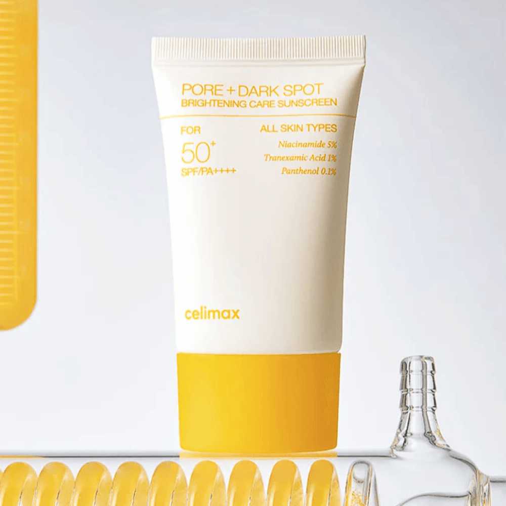 Celimax Pore+Dark Spot Brightening Care Sunscreen SPF50+ PA++++ 50 ml – Sonnenschutz für alle Hauttypen, der dunkle Flecken reduziert und den Hautton ausgleicht