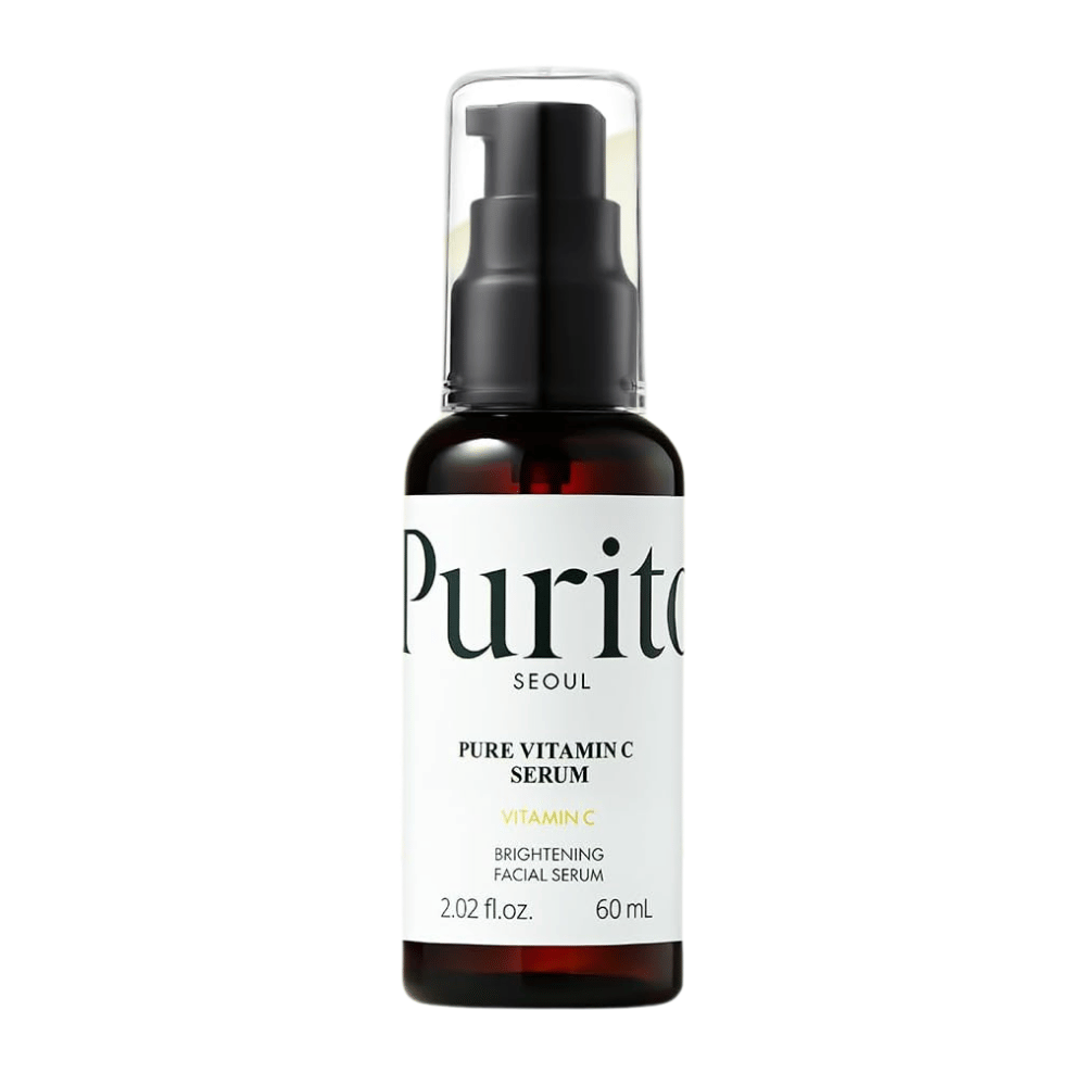 Purito SEOUL Pure Vitamin C Serum 60 ml – koreanisches Vitamin-C-Serum in dunkler Pumpflasche für mehr Ausstrahlung und einen ebenmäßigeren Hautton.