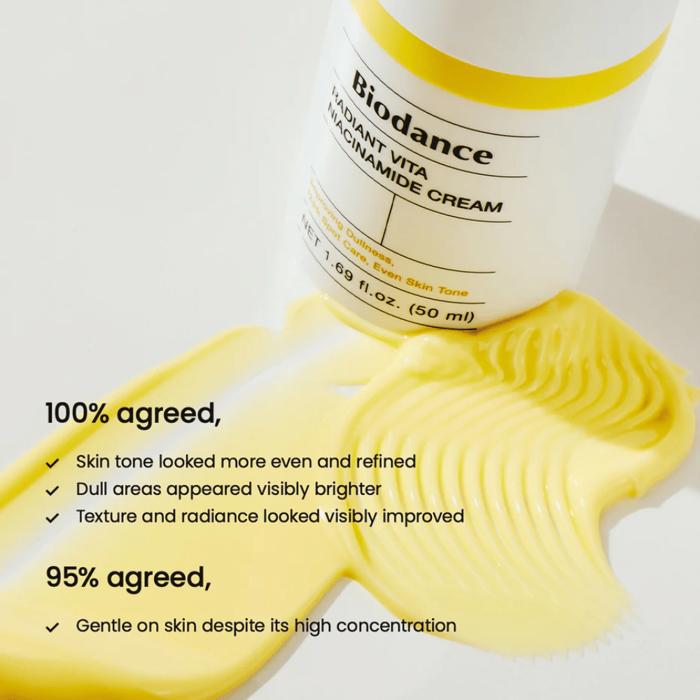 Biodance Radiant Vita Niacinamide Cream klinisch getestet – hellere Haut und gleichmäßigerer Hautton