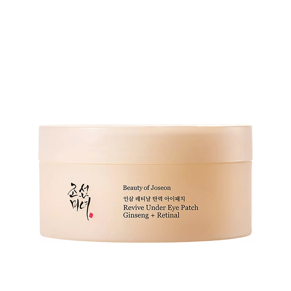 Beauty of Joseon Revive Under Eye Patch Ginseng + Retinal  in der Dose, koreanische Augenpatches, die helfen, feine Linien, dunkle Ringe und Trockenheit um die Augen zu reduzieren.